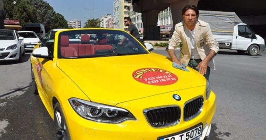 Cabrio otomobili taksi yaptı!