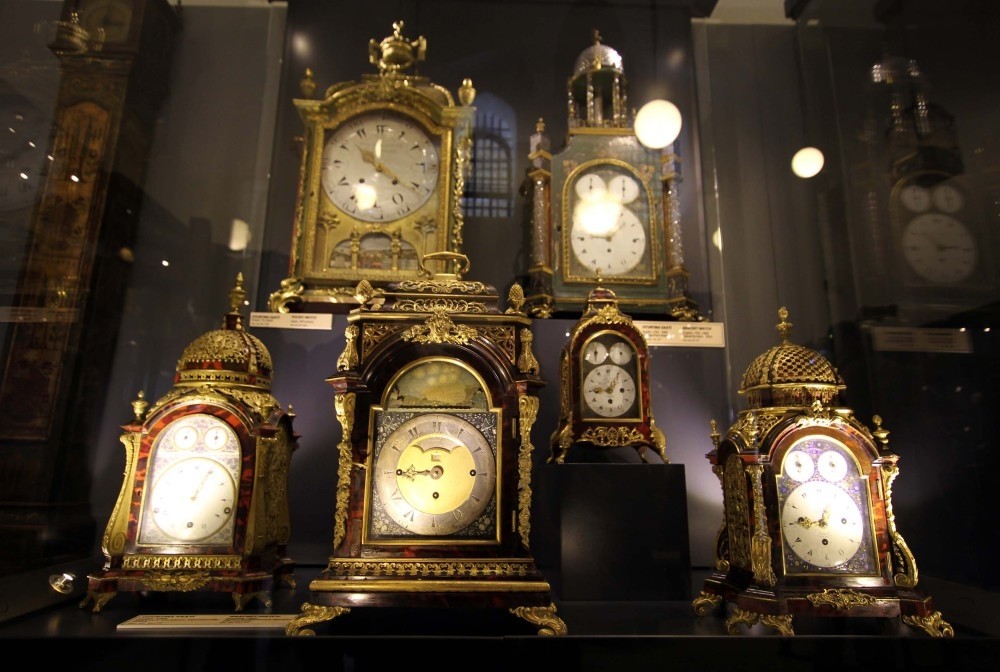 The clock collection at Topkapu0131 Palace.