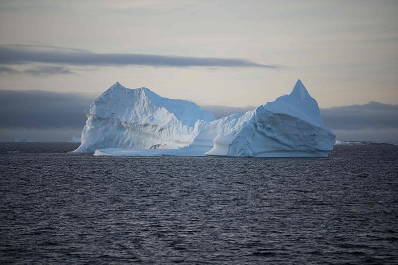 This file photo taken on March 02, 2016 shows an iceberg in the western Antarctic peninsula. (AFP Photo)