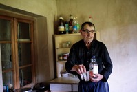 Temur Batirashvili, father of Tarkhan Batirashvili, speaks during an interview at his home in the village of Birkiani in the Pankisi Gorge, Georgia, May 19, 2016. (REUTERS Photo)