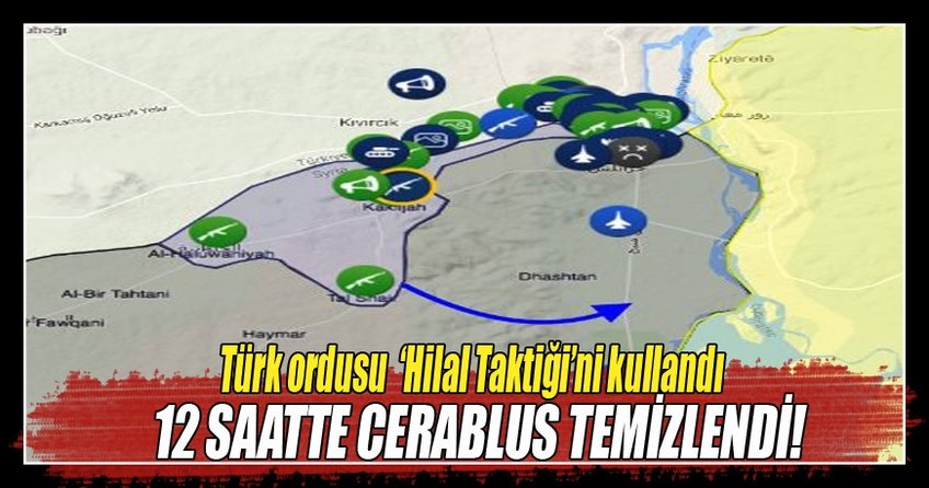 Türk ordusu 'Hilal Taktiği'ni kullandı