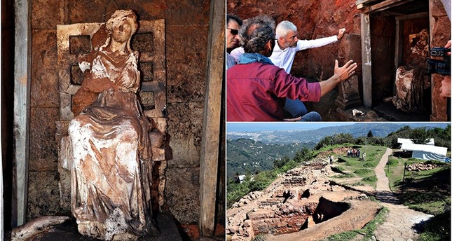 2,100-year-old statue of Cybele the Anatolian mother goddess unearthed in northern Turkey