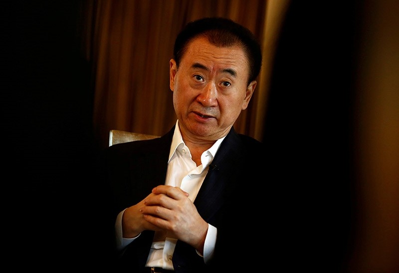 Wang Jianlin, chairman of the Wanda Group, speaks during an interview in Beijing, China, August 23, 2016.  (Reuters Photo)
