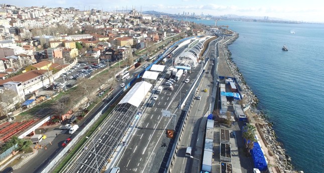 Istanbul's Eurasia Tunnel, which is 14.5 kilometers long, opens to public use today (source: Daily Sabah) Istanbul's Eurasia Tunnel, which is 14.5 kilometers long, opens to public use today (source: Daily Sabah)