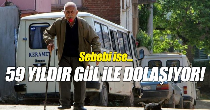 59 yıldır ağzında gülle dolaşıyor