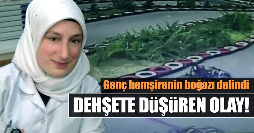 Go-kart aracına şalı dolanan genç hemşire ölümden döndü
