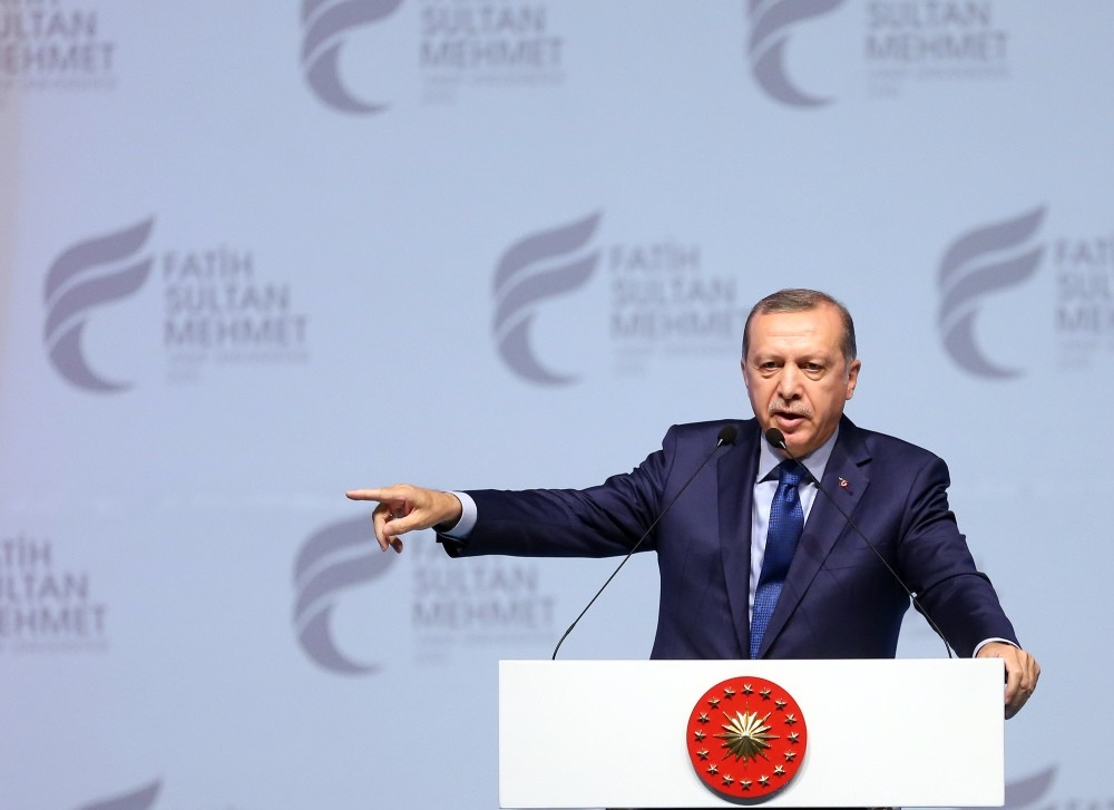 President Erdou011fan, speaking at the graduation ceremony for the Fatih Sultan Mehmet university on June 22, asserted that Turkey could hold a referendum to exit membership talks.