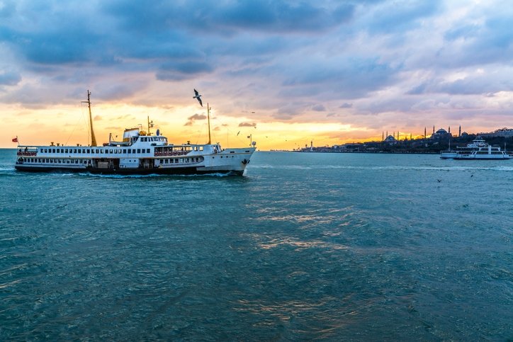 Essentials of Bosphorus tour: Turkish tea, simit on board ferry