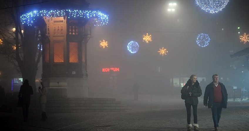 Saraybosnada hava kirliliği normal seviyenin üç kat üstünde