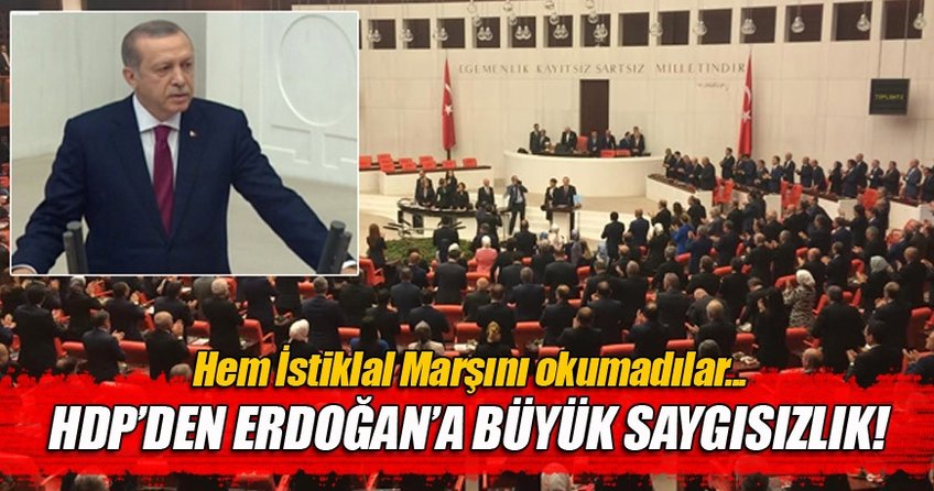 Meclis'te Cumhurbaşkanı Erdoğan'a saygısızlık