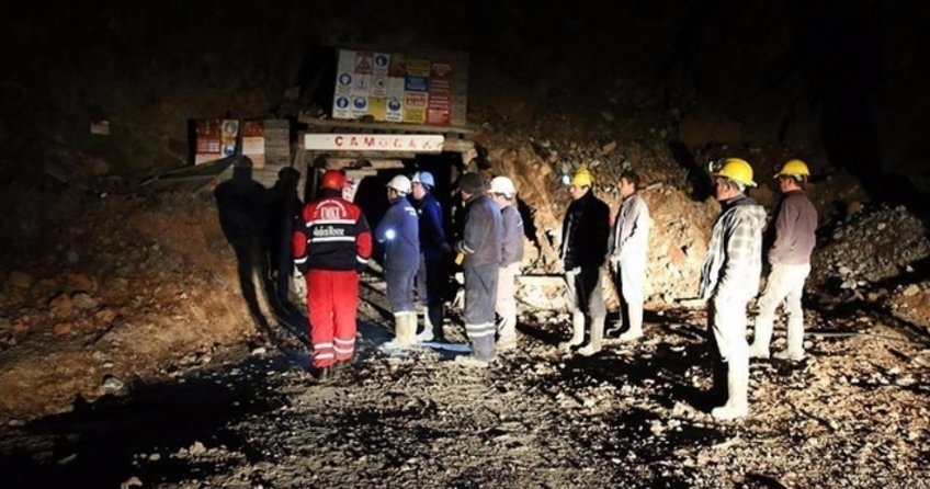 Denizli'de Acıpayam ilçesindeki maden ocağında göçük