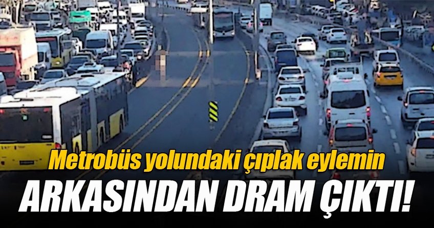 Metrobüs yoluna giren vatandaş yardım istemiş