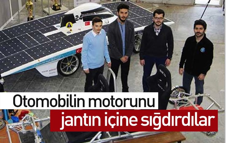 OTOMOBİLİN MOTORUNU JANTIN İÇİNE SIĞDIRDILAR