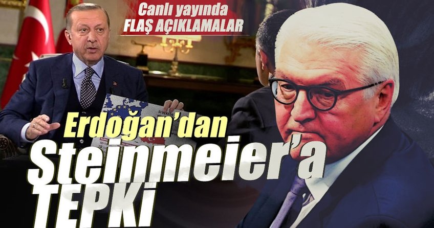 Erdoğan’dan Steinmeier’a tepki: Teessüf ediyorum