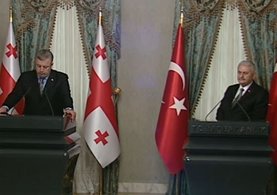 Başbakan Yıldırım ve Gürcistan Başbakanı Kvirikaşvili ortak basın toplantısı düzenledi