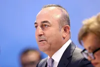 Turkish Foreign Minister Mevlu00fct u00c7avuu015fou011flu (DHA Photo)
