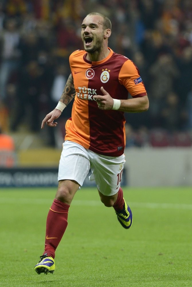 Galatasaray's Wesley Sneijder