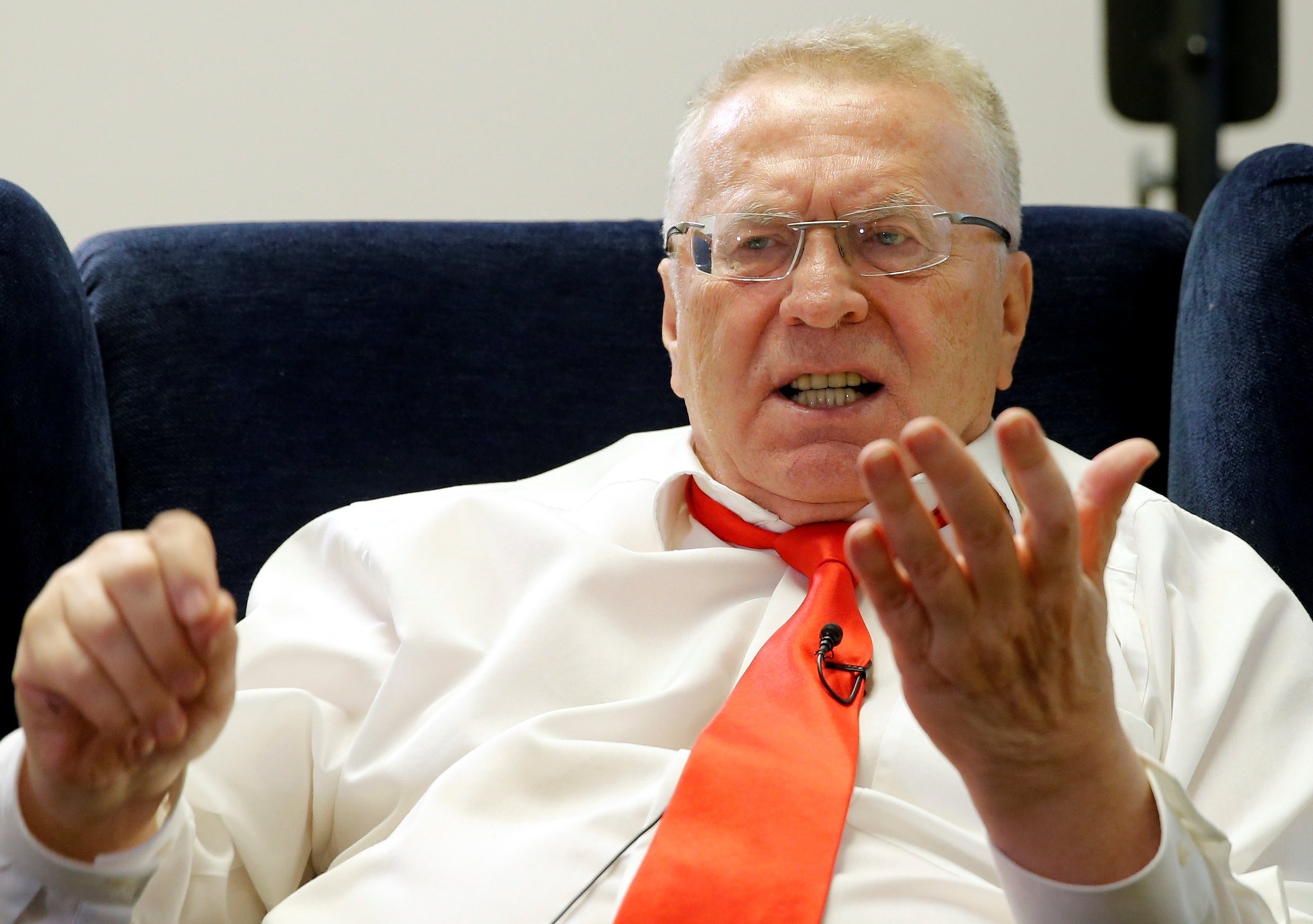 Vladimir Zhirinovsky, leader of the Liberal Democratic Party of Russia, speaks during an interview with Reuters in Moscow, Russia, October 11, 2016. (REUTERS Photo)