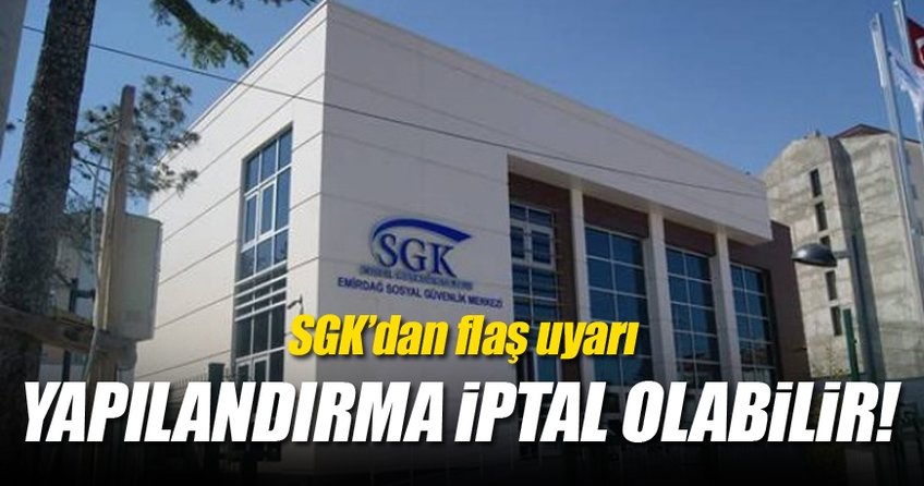 SGK ödemelerinde son tarih '31 Mayıs' uyarısı!