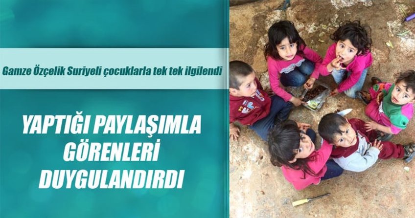 Gamze Özçelik, Reyhanlıdaki mülteci kampını ziyaret etti