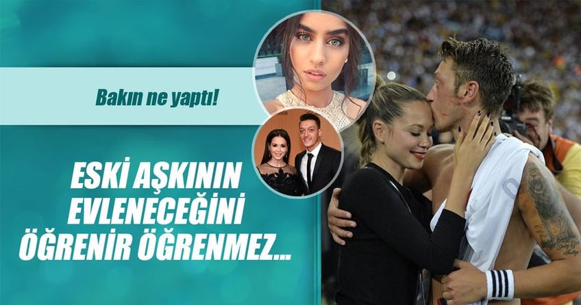 Mesut Özilin eski aşkı Amine Gülşeyi kızdırdı