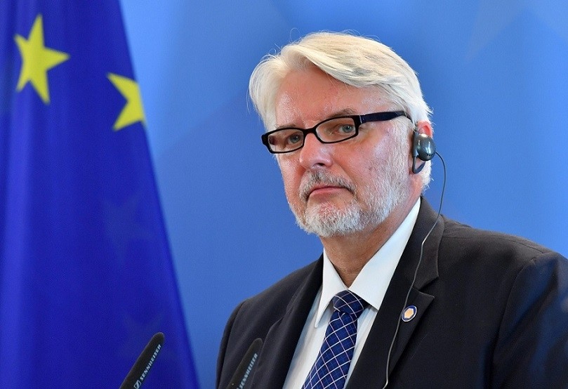 Polish Foreign Minister Witold Waszczykowski attends a press conference at the Schloss Ettersburg in Weimar, Germany, 28 August 2016. (EPA Photo)