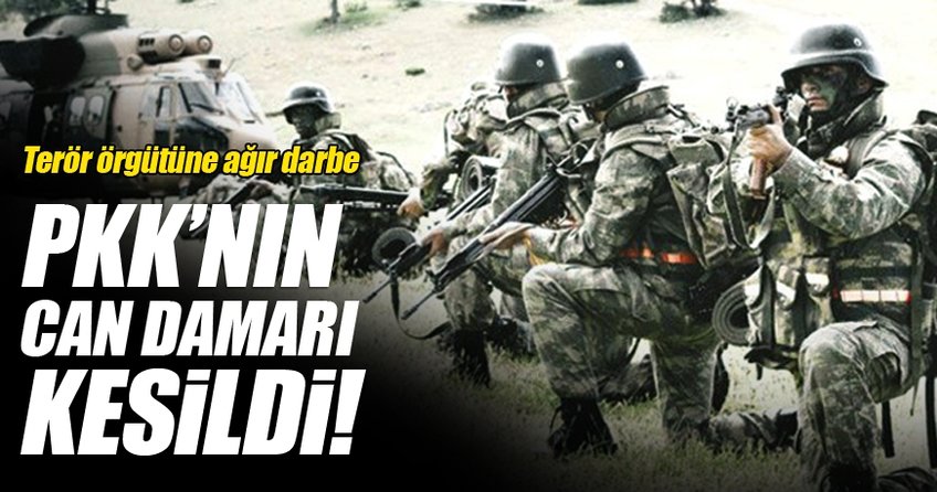 Terör örgütüne ağır darbe! PKK'nın can damarı kesildi