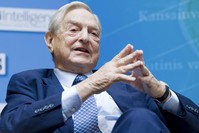 George Soros, Chairman Soros Fund Management answers a question during the IMF Seminar. (FILE Photo)