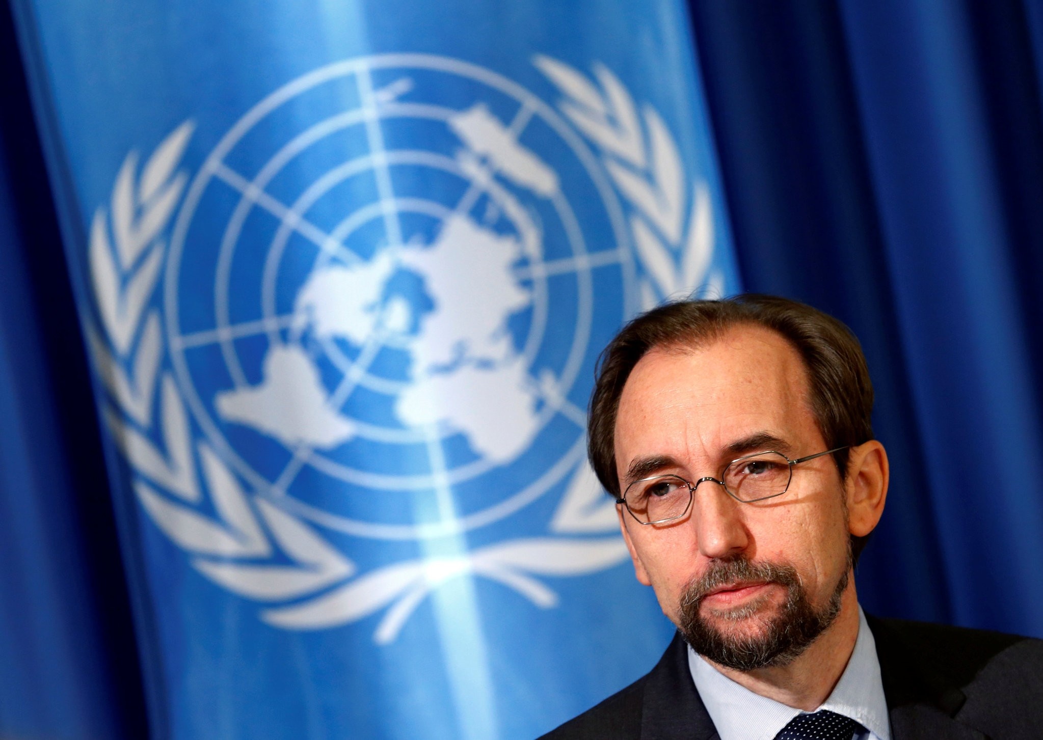 United Nations High Commissioner for Human Rights Zeid Ra'ad Al Hussein attends a media briefing at the U.N. European headquarters in Geneva, Switzerland October 12, 2016. (REUTERS Photo)