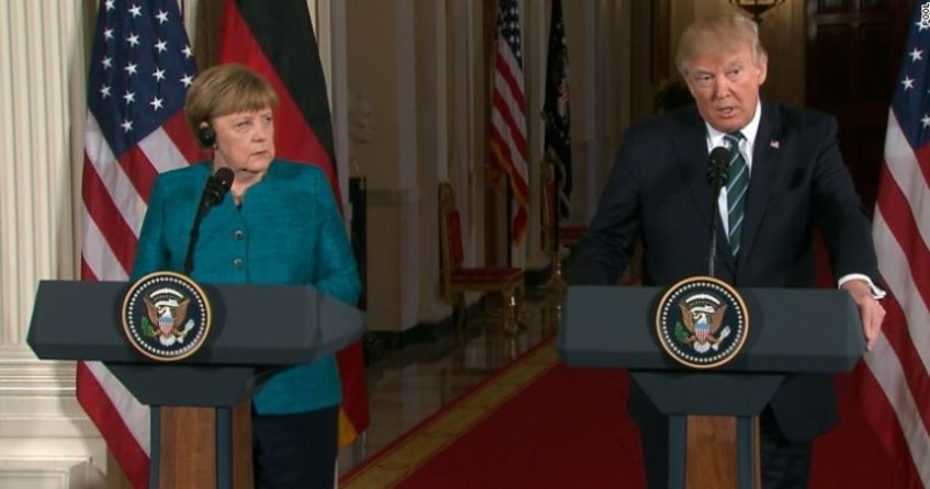 Trump’ın esprisi Merkel’i şaşırttı