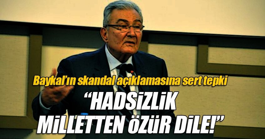 Hadsizlik! Milletten özür dile