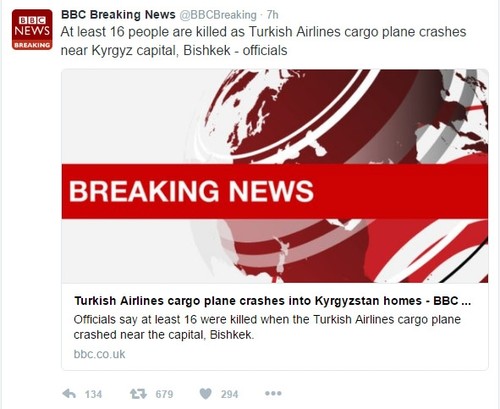 Turkish officials, social media users condemn media outlets for false report on plane crash