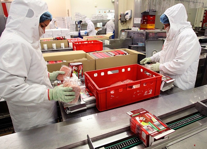 Representative photo: Frozen ground beef on a production line packed (AFP)