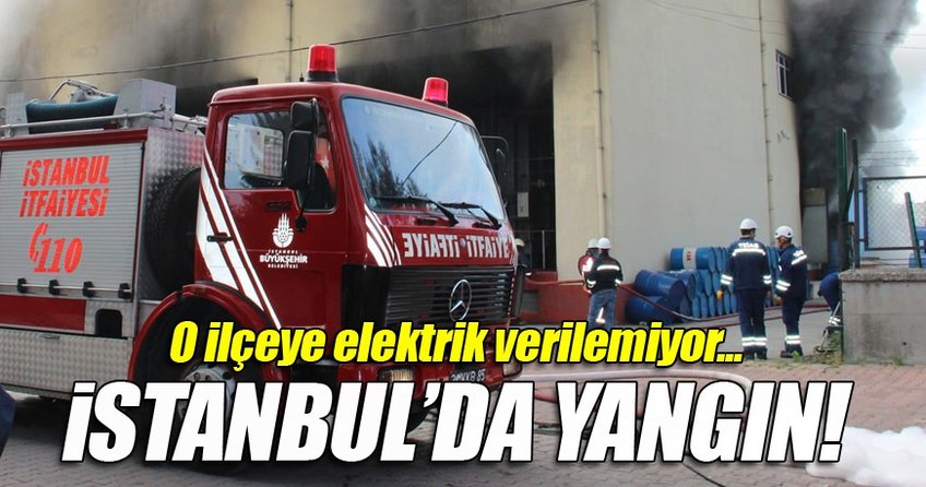Bahçelievler'de trafo merkezinde yangın