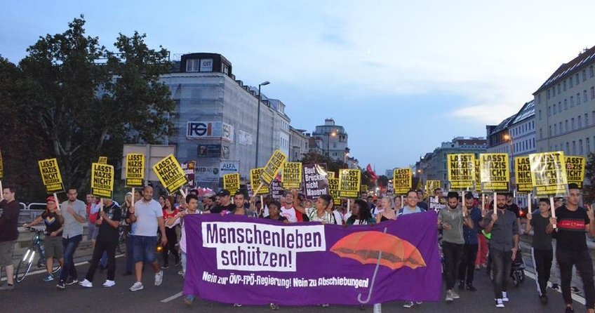 Avusturya’da AB Göç politikaları protesto edildi