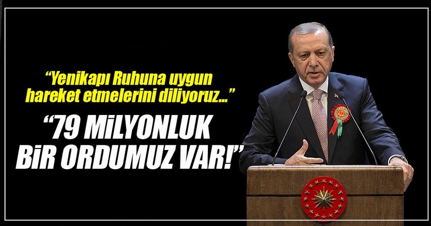 Cumhurbaşkanı Erdoğan: Bu mekan milletin ve devletin mekanıdır