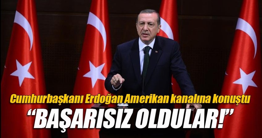 Cumhurbaşkanı Erdoğan CBS kanalına konuştu
