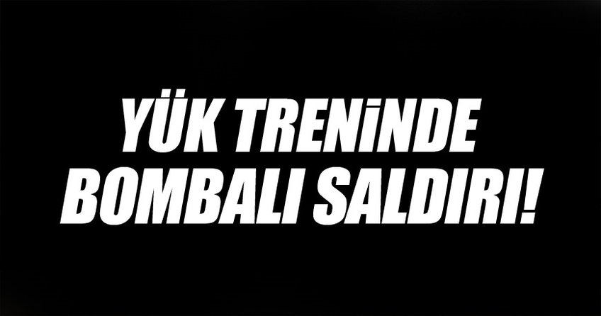 Muş’ta yük trenine bombalı saldırı