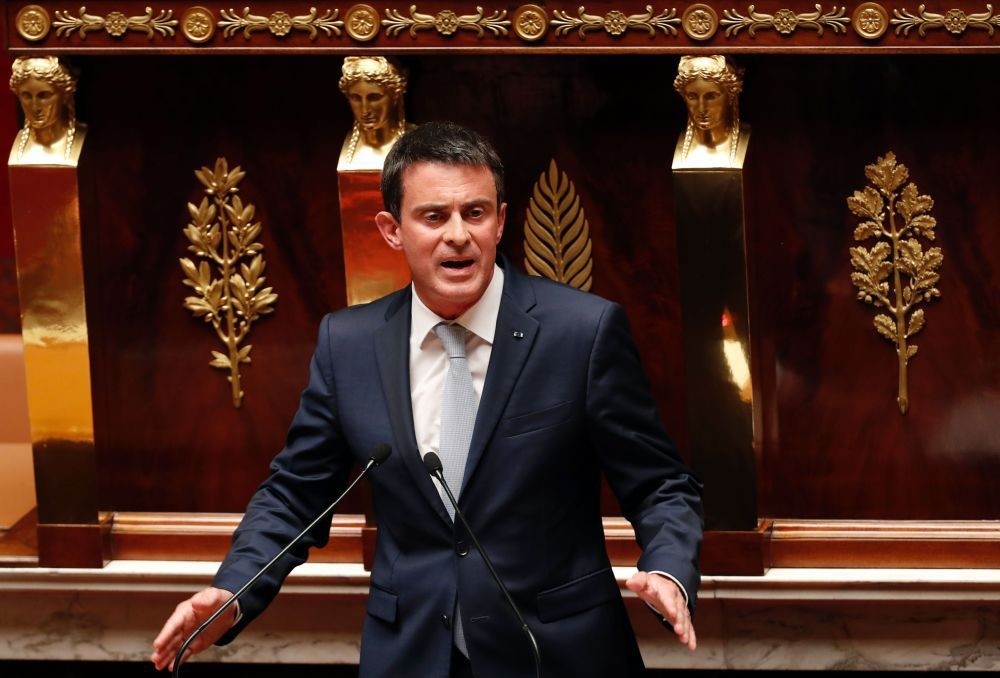 French Prime Minister Valls speaks during a debate aiming at extending the countryu2019s state of emergency for a fourth time at the French National Assembly in Paris on July 19.