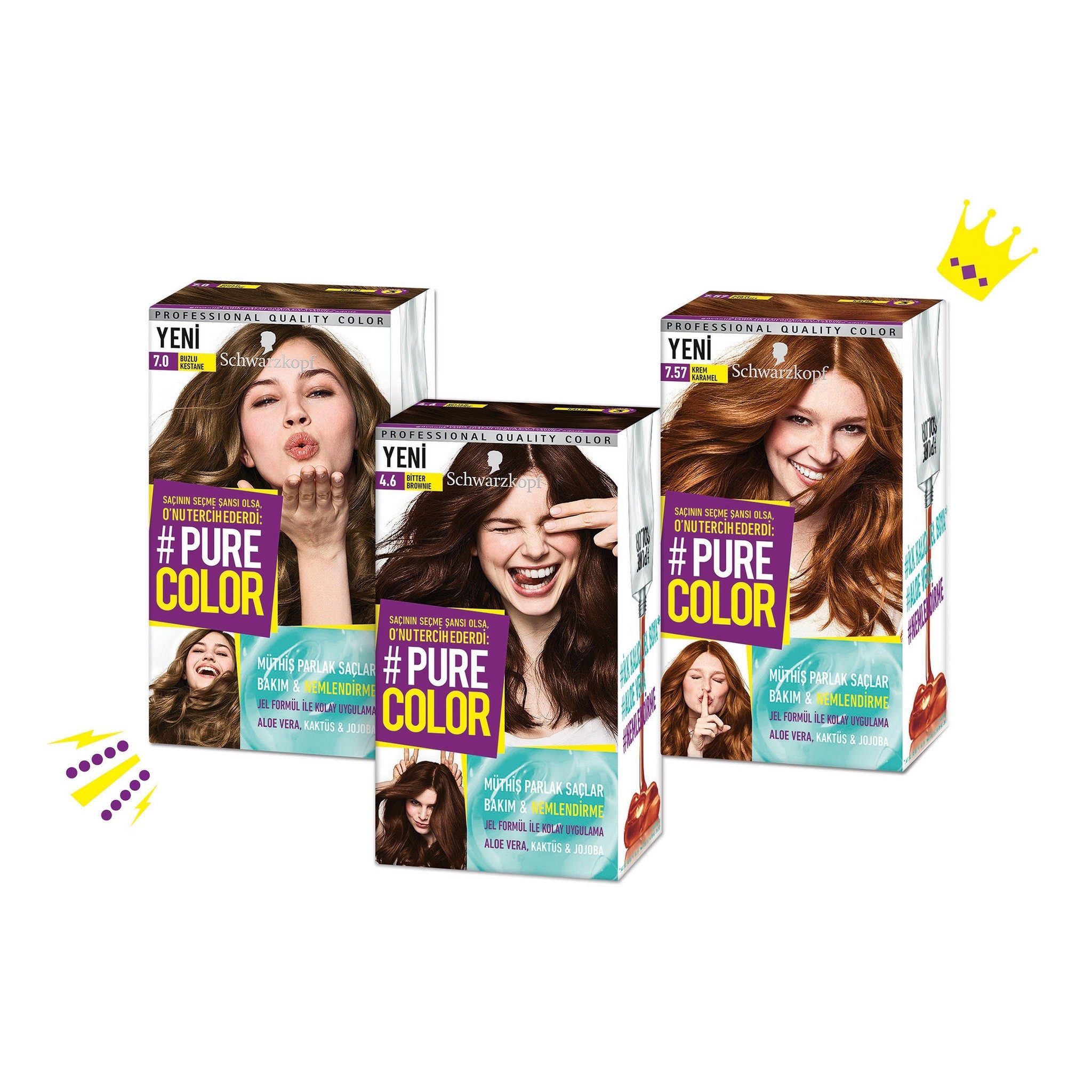 Schwarzkopf Tan Ilk Kalici Jel Sac Boyasi Pure Color Harpersbazaar
