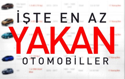 En az yakıt tüketen otomobiller