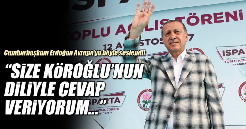 Cumhurbaşkanı Erdoğan Isparta'da toplu açılış töreninde konuştu!