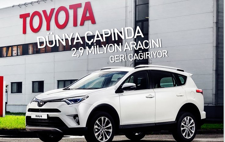 JAPON OTOMOTİV DEVİ 2,9 MİLYON ARACINI GERİ ÇAĞIRIYOR