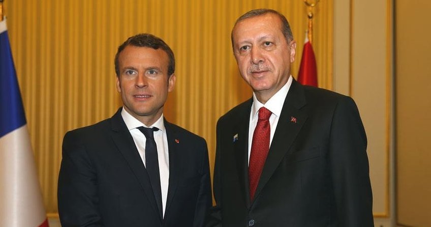 Cumhurbaşkanı Erdoğan ile Macron Afrini görüştü