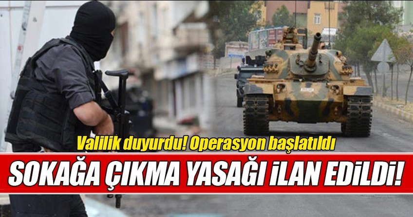 Muş'ta 21 mahallede sokağa çıkma yasağı ilan edildi