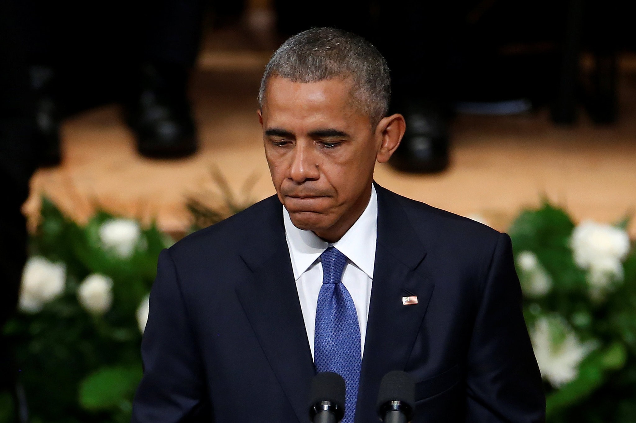 U.S. President Barack Obama speaks during a memorial service following the multiple police shootings in Dallas, Texas, U.S., July 12, 2016. (REUTERS Photo)