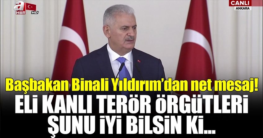 Başbakan Binali Yıldırım iftar programında konuştu!