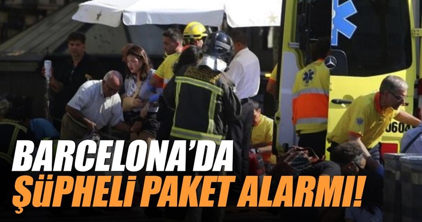 Son dakika: Barcelona’da şüpheli paket alarmı!