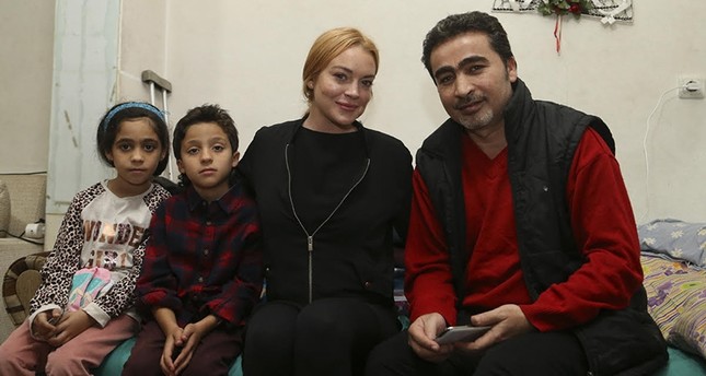 Image result for lindsay lohan visit refugees in turkey