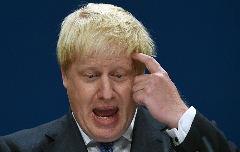 Britain's Foreign Secretary, Boris Johnson delivers a speech during the Constervative Conference in Birmingham, Britain, 02 October 2016